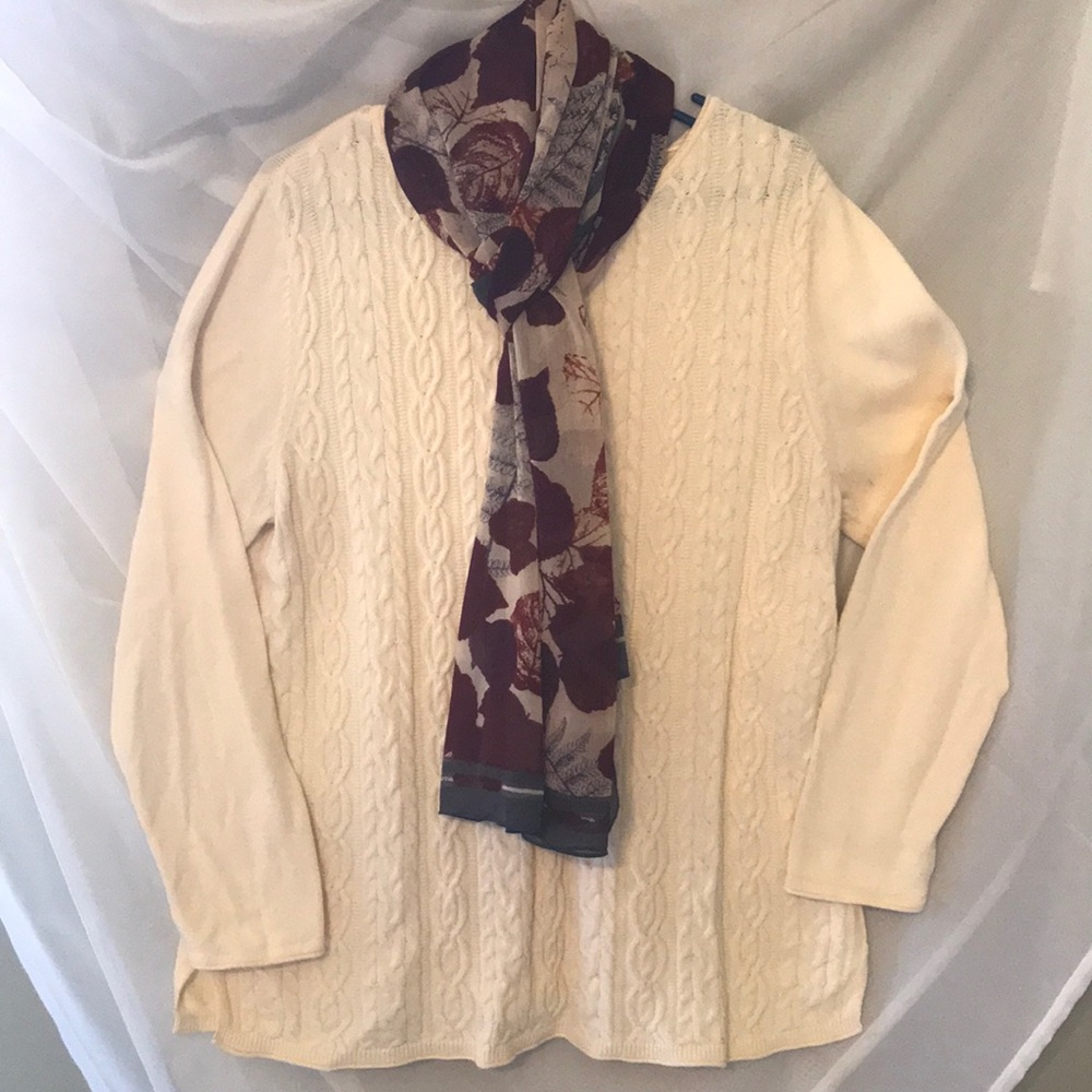 Christopher Banks sweater and scarf